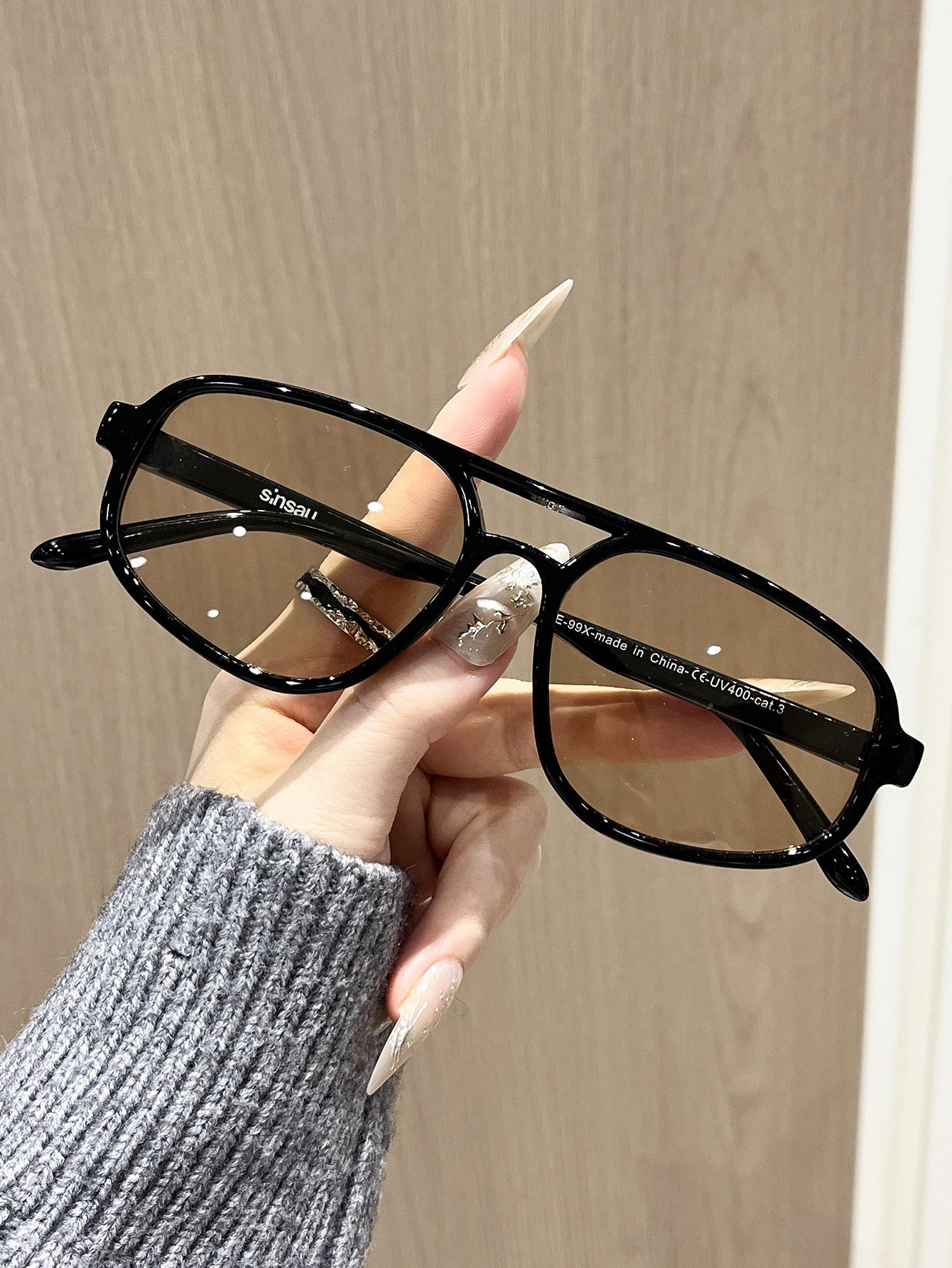 Dual-Beam Sunglasses 2026 European & American New High-End Sunglasses for Men and Women, Sun Protection Driving Pilot Sunglasses