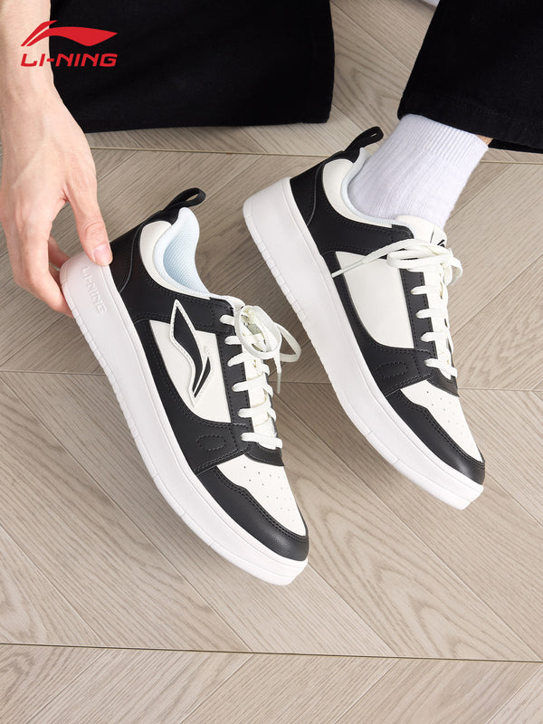 Li-Ning men's sneakers, 2026 summer new breathable black-and-white panda retro national trendy casual sports shoes, student sneakers
