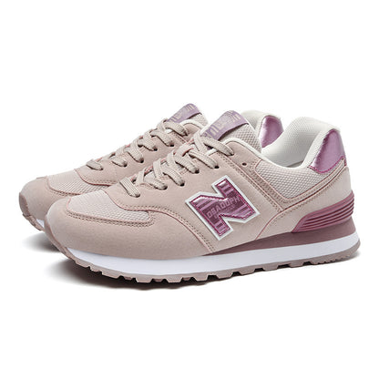 Primavera e outono New Balance Cool Run 2025 novo esquema de cores simples explosivo casual versátil casal tênis de corrida mulheres