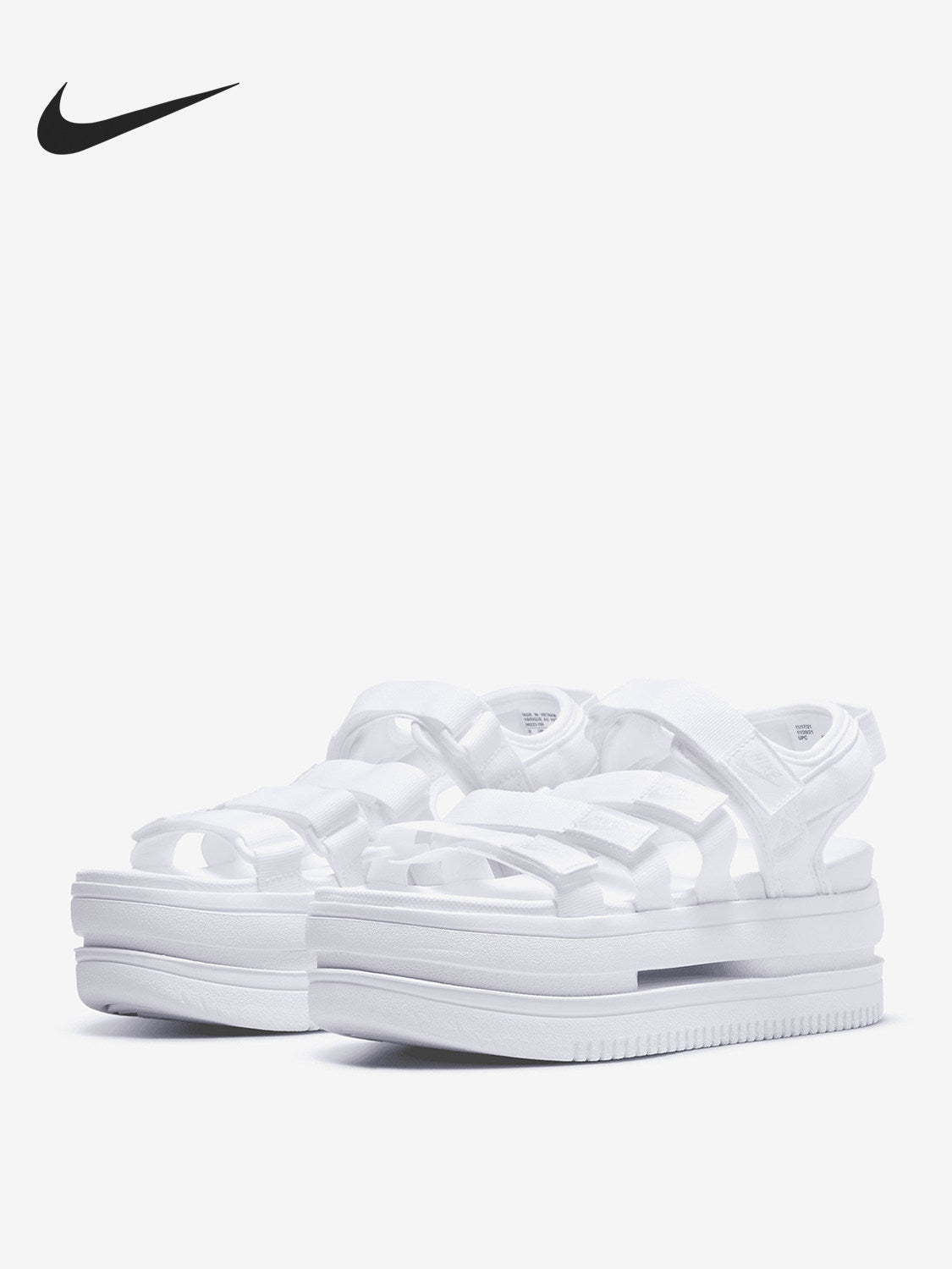 Nike Official Genuine Icon Classic Women's Platform Anti-Slip Sneaker Sandals DH0223-100