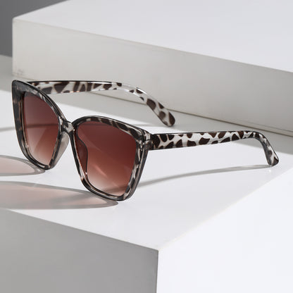 Cat's eye sunglasses foreign trade wholesale full frame black glasses men's and women's sunglasses high-end sunglasses UV protection