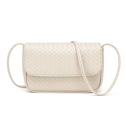 Cross-border manufacturer direct sales bag women's bag 2025 new fashion women's simple woven pattern casual shoulder crossbody bag