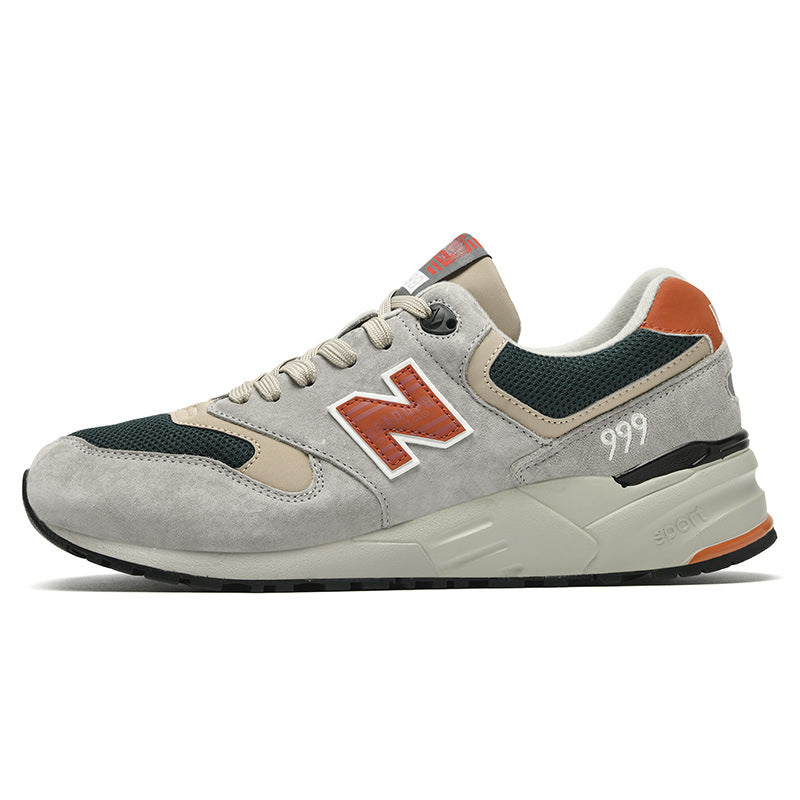 Primavera e outono New Balance Cool Running Couro Tênis Masculino e Feminino N Word 999 Casal Casual Running Shoes Sapatos Femininos Atacado