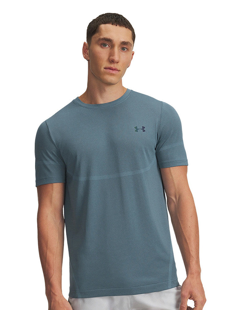 Under Armour Short Sleeve Autumn Winter New Men's Fitness Running Training Breathable Sports Leisure T-Shirt 1376781-418