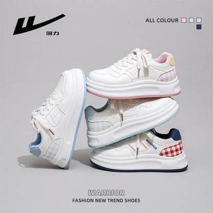 Huili new platform fashion board shoes small fresh casual high-value white shoes versatile solid color preppy style women's shoes