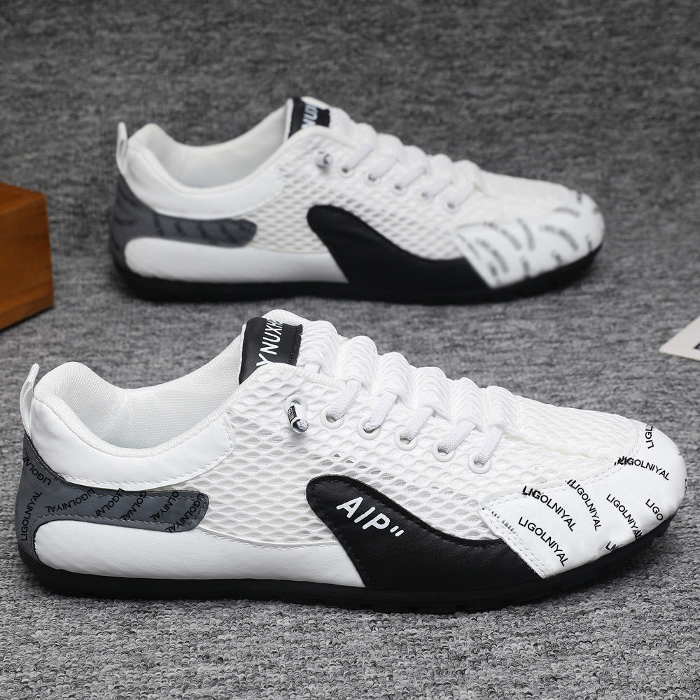 2025 New Summer Mesh Breathable Beanie Shoes Teen Para Shoes Casual Shoes One Kick Men's Forrest Gump Shoes