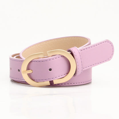 Korean version of the new versatile women's belt, trendy jacket belt, women's simple bare waist, imitation leather decorative belt