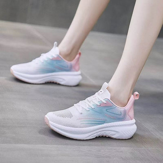 Sneakers Women's Summer Breathable, Non-slip Wear-resistant Casual Running Shoes Women's 2025 New Shock-Absorbing Running Shoes Cross-border Wholesale