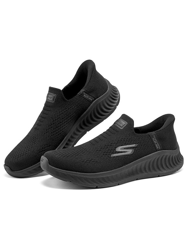 Skechers Spring/Summer 2025 Men's Shoes One Foot Walking Shoes GO WALK 7 Athleisure Shoes 216372 BBK