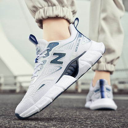 Primavera e outono New Balance Cool Run Soft Sole Sapatilhas, Sapatos de Corrida Respiráveis de verão, Casuais e Versáteis