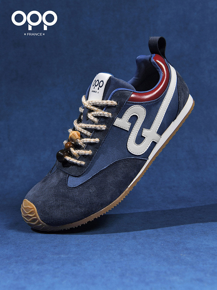 OPP men's shoes spring low-top lightweight leather versatile ruffian handsome Forrest Gump shoes outdoor leisure sports hiking and touring shoes