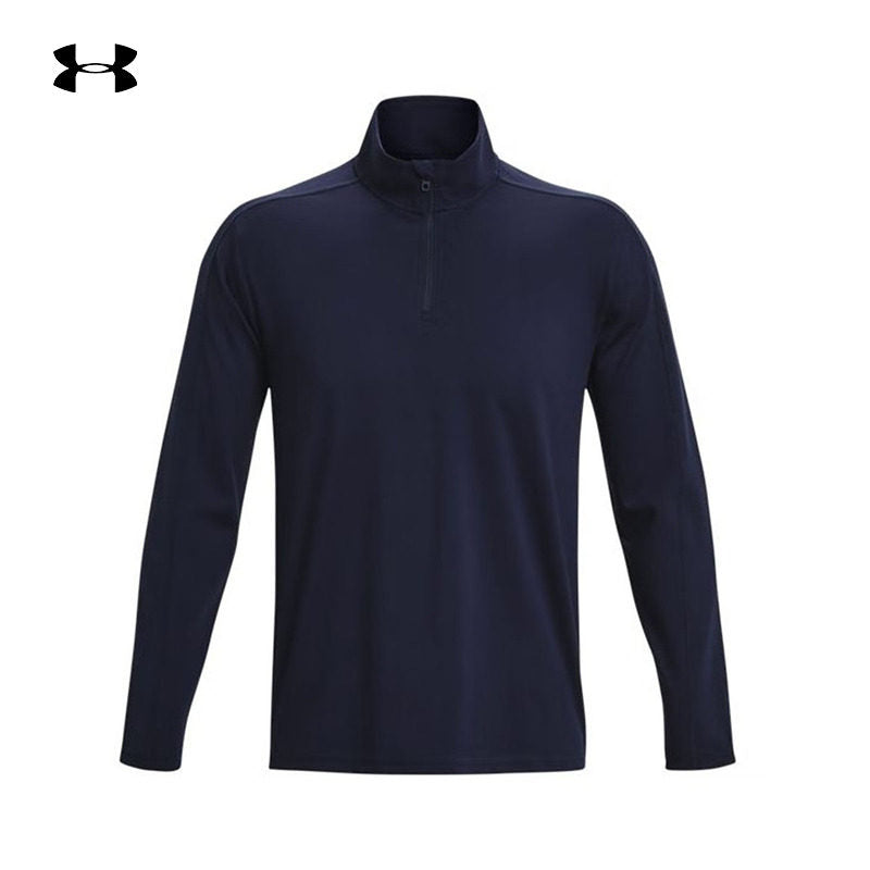 UA Under Armour Meridian Men's 25 New Zipper Fashion Training Sports Long Sleeve T-Shirt 1379673-410