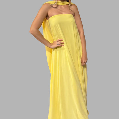 2026 spring new Amazon European and American cross-border temperament women's collage breast wrap sexy party dress company