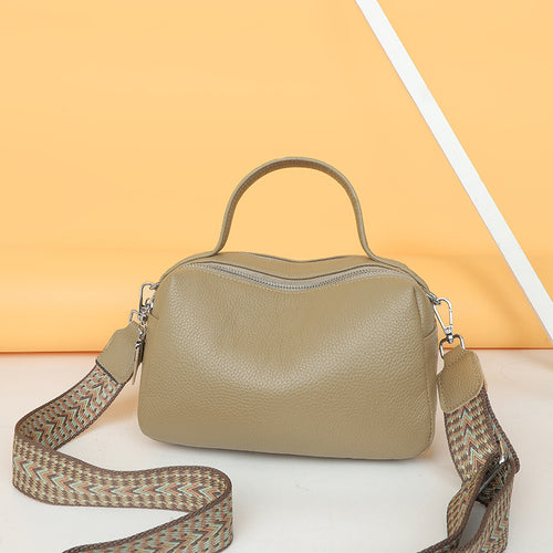 couro genuíno Bolsa transversal bolsa fashion elegante Bolsa de mão feminina Novo modelo Bolsa almofada Grande capacidade versátil para o dia a dia bolsa