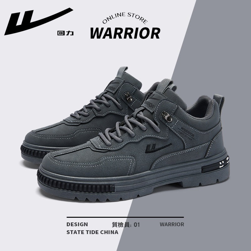 Pullback Versatile 2025 New Cargo Shoes Men's Simple Lace-up Martin Boots Outdoor Commuter Casual Sneakers