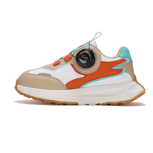 PONY Boys and Women's Lightweight Running Shoes Button Buckle Anti-Slip Abrasion Resistant Athleisure Shoes 241K1MD12KK