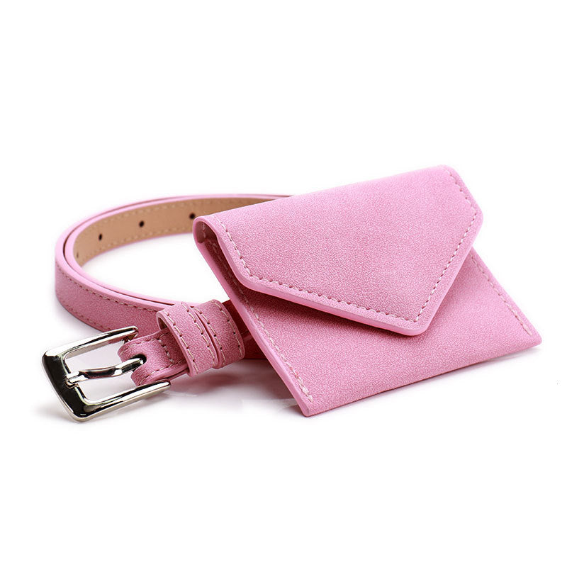 Cross-border women's belt waist bag female high-end Internet celebrity fashion versatile jeans belt women's mini waist bag