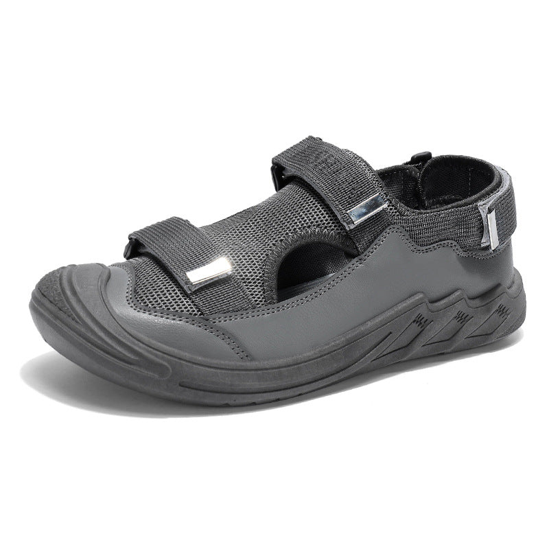 Men's Sandals Soft Sole, 2026 Summer New Rome Vacation Casual Beach Shoes, Clog Shoes, Breathable Closed-Toe Sandals