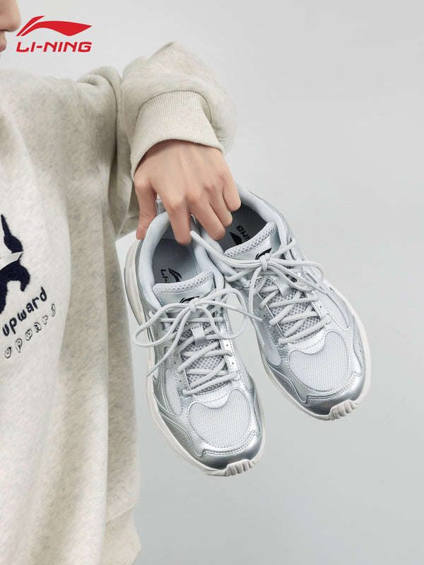 Li-Ning women's shoes Yungui Dad shoes official genuine low-top mesh breathable casual shoes, lightweight soft-soled sneakers