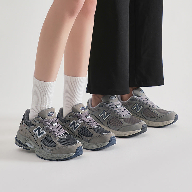 Primavera e outono New Balance Cool Run Classic 2002R Ténis Casuais Casal Versátil Malha Respirável Ténis Casuais