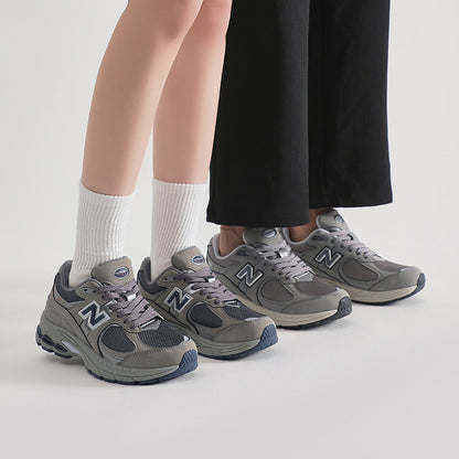 Primavera e outono New Balance Cool Run Classic 2002R Ténis Casuais Casal Versátil Malha Respirável Ténis Casuais