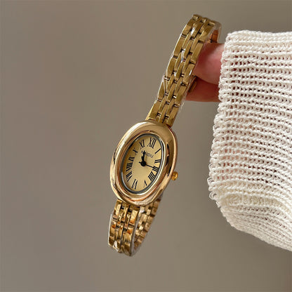 Manufacturer for foreign trade supply: best-selling trending bathtub oval women's watches, exquisite pre-owned small gold watches, quartz women's watches