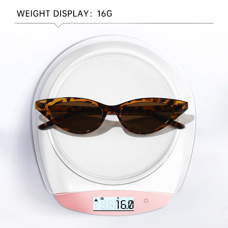 Slim Cat-Eye Sunglasses for Men, 2025 New Fashion European and American Sunglasses, Internet Celebrity Slimming Sunglasses for Women, High-End Feel
