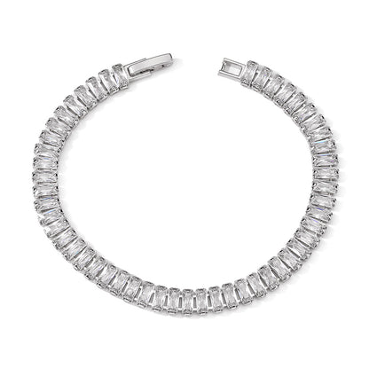 Cross-border supply micro-set zircon full diamond American-style bracelet, hip-hop men's and women's trendy bracelets, Tennis bracelets