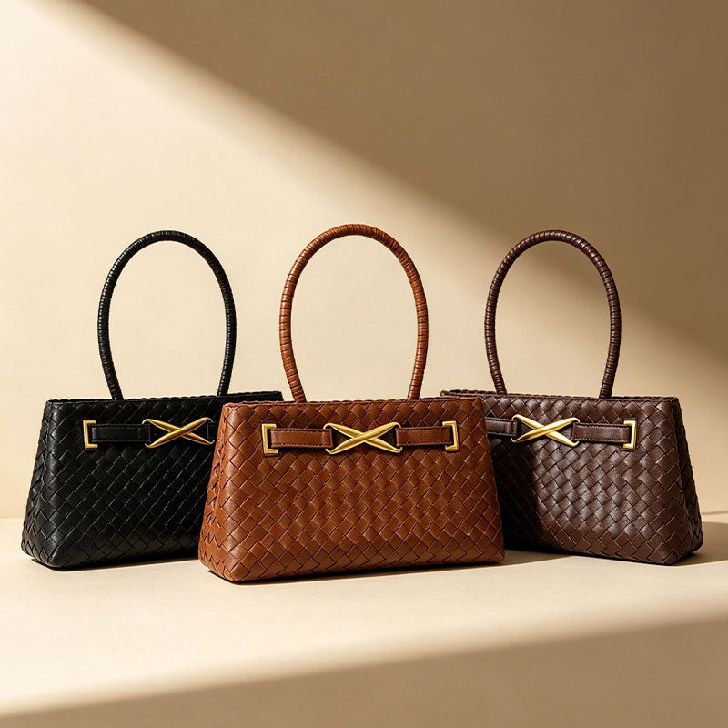 Bolsa de mão Internacional Novo modelo bolsa trançada artesanal Grande capacidade Bolsa transversal bolsa para o dia a dia fashion exclusiva Bolsa de ombro