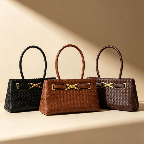 Bolsa de mão Internacional Novo modelo bolsa trançada artesanal Grande capacidade Bolsa transversal bolsa para o dia a dia fashion exclusiva Bolsa de ombro