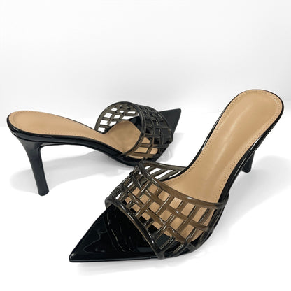 YX Transparent High Heels Women's Summer 2026 New Pointed Toe Stiletto Heel Sandals Versatile Slimming Niche Design Fashion Women's Shoes