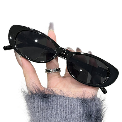 Retro cat eye sunglasses women's high-end new ins Internet celebrity same sunglasses men's fashion street shooting sunglasses