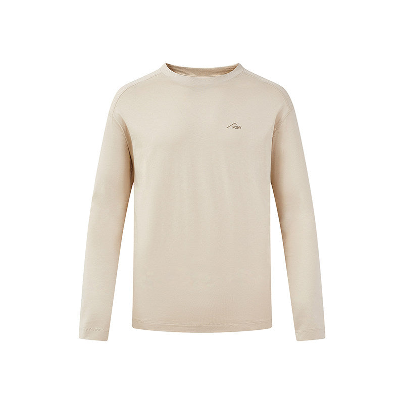 PONY1972 Boni Men's Athleisure Sweatshirt 2025 Spring New Long Sleeve T-Shirt 251M2BT01