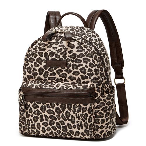 Mochila de senhora Crossborder, modelo 2024, estampado moderno em bombazine, multifuncional e casual.