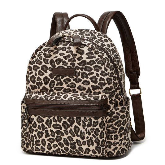 Mochila de senhora Crossborder, modelo 2024, estampado moderno em bombazine, multifuncional e casual.