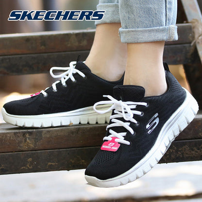 Skechers flagship store running shoes women's shoes 2022 spring new training shoes mesh lightweight sneakers 12615