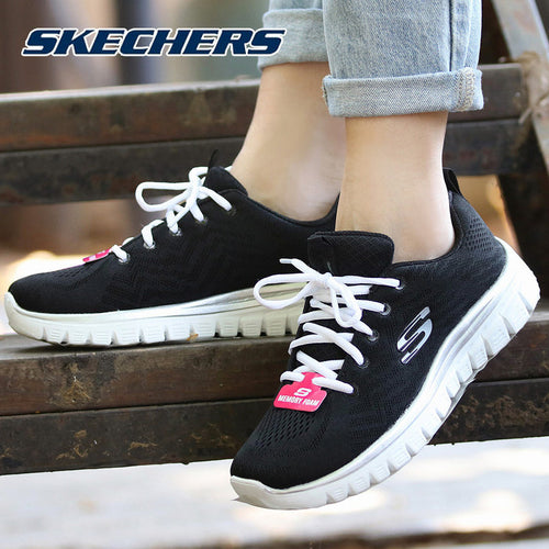 Skechers flagship store running shoes women's shoes 2022 spring new training shoes mesh lightweight sneakers 12615