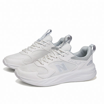 Primavera e outono New Balance Cool Run, Sapatos Masculinos Respiráveis de verão, Ténis de Sola Macia de Malha Simples, Casais, Sapatos de Corrida Versáteis