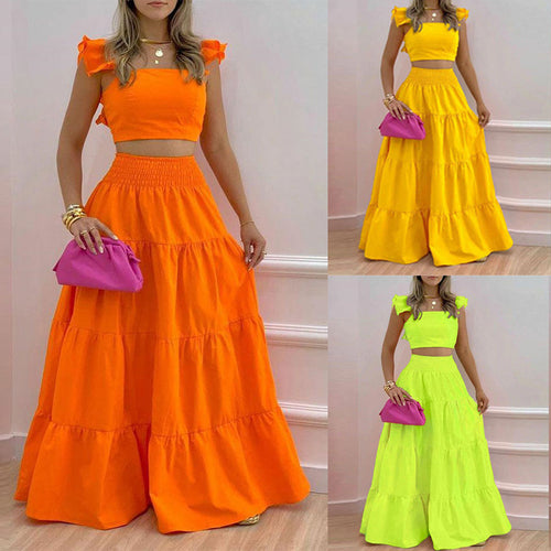 Spring 2025 Amazon European and American commuter trendy sexy suspender skirt fashion casual suit