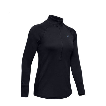 Sweatshirt oficial Under Armour UA de manga comprida, roupa desportiva para mulher, novo modelo com gola alta e meio fecho, uniforme de treino, código 1343319