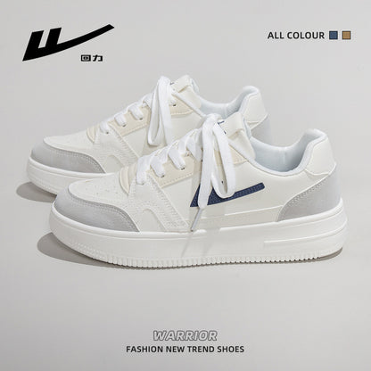 Pull-back round toe breathable platform shoes, simple and low-key board shoes, women's low-top fashion and versatile high-end casual shoes