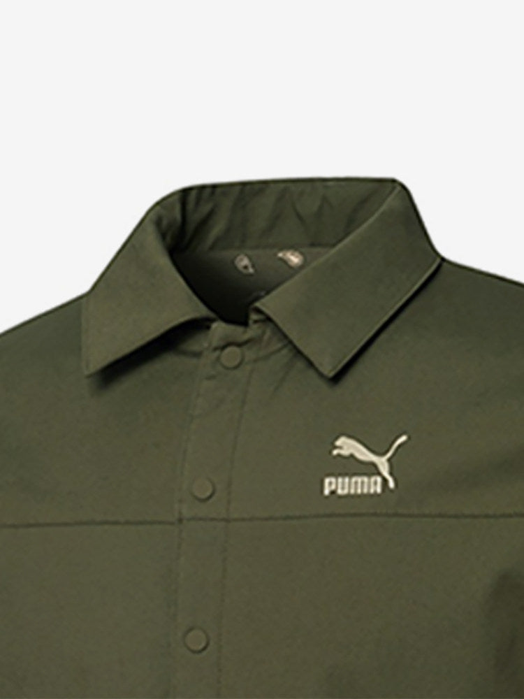 Puma official genuine new lapel reversible men's sportswear shirt jacket 534972-12