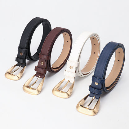 Versatile new niche trend women's belt simple cross-border decoration belt with jeans suit belt women