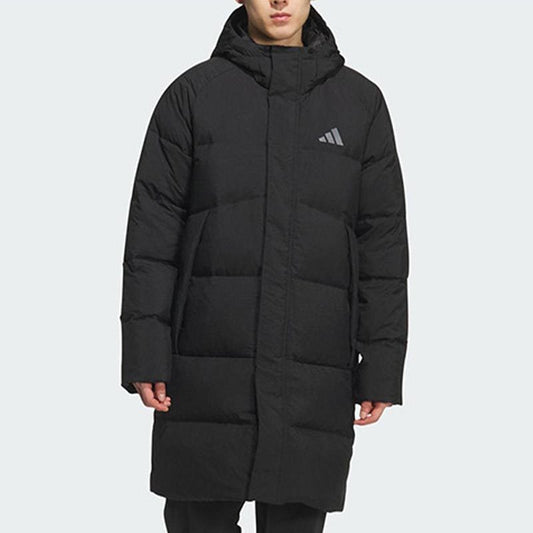 ADIDAS Men's Winter Hooded Warm Casual Mid Length Down Jacket KQ5516 KQ5514