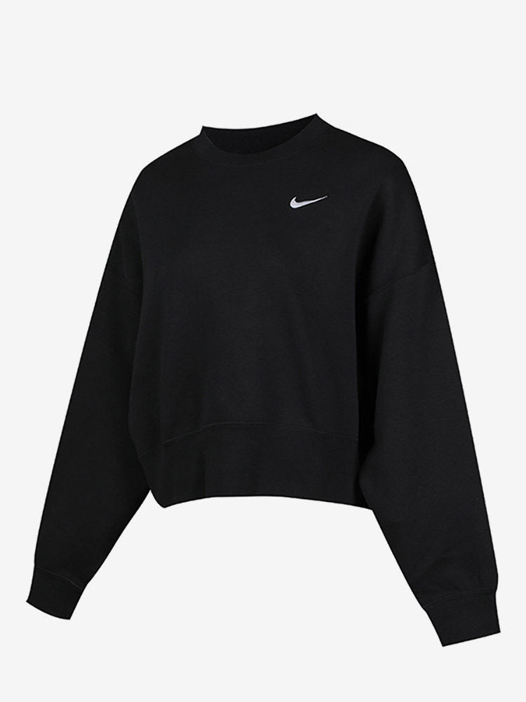 Nike/Nike official authentic women's plus velvet loose round neck sports pullover sweater CK0169-010