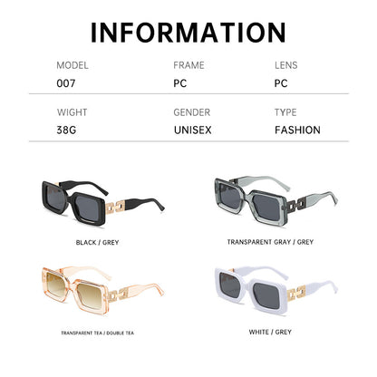 Fashionable small-frame sunglasses for women, 2025 new European and American style square frame high-end street style sunglasses for outings and driving