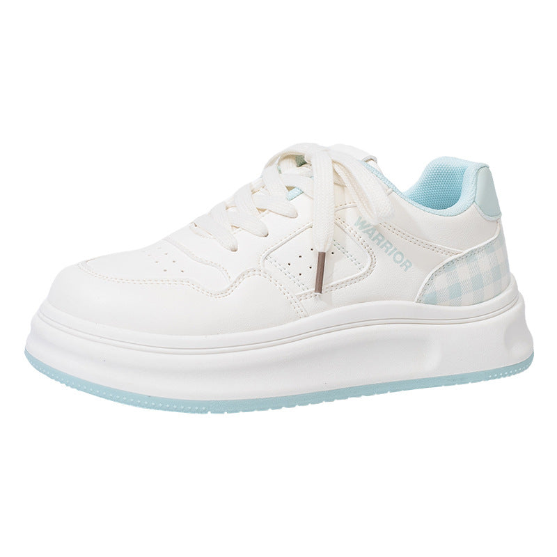 Huili new platform fashion board shoes small fresh casual high-value white shoes versatile solid color preppy style women's shoes