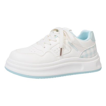 Huili new platform fashion board shoes small fresh casual high-value white shoes versatile solid color preppy style women's shoes