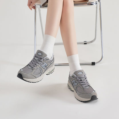 Primavera e outono New Balance Cool Run Classic 2002R Ténis Casuais Casal Versátil Malha Respirável Ténis Casuais