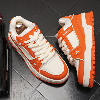 Versáteis sapatos brancos de strass malha baixa sapatos papai casual verão respirável tendência versátil plataforma sola aumento de altura para homens